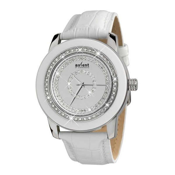 Biele dámske hodinky Axcent od Scandinavia Sparkle