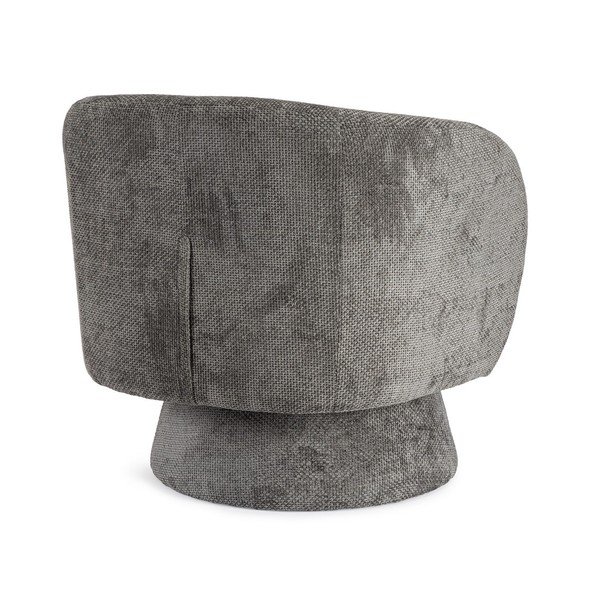 Tmavosivé otočné ženilkové kreslo Julienne – Bizzotto-image-4