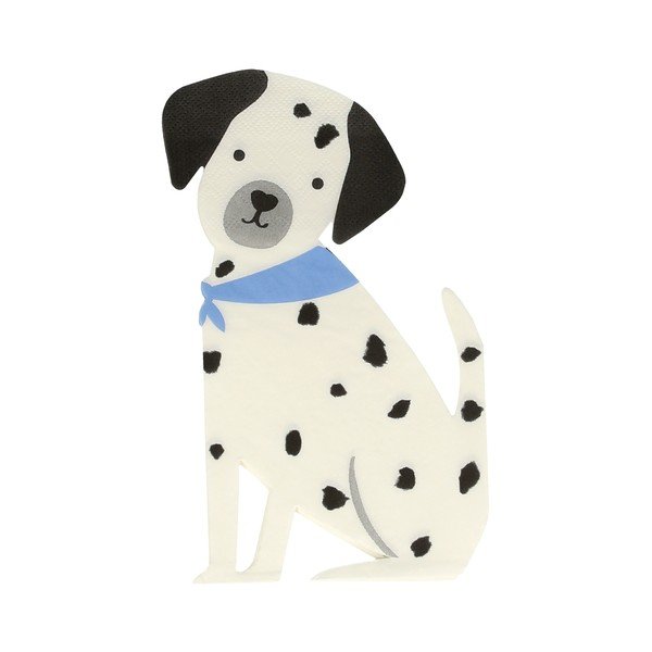 Papierové obrúsky v súprave 16 ks Puppy – Meri Meri