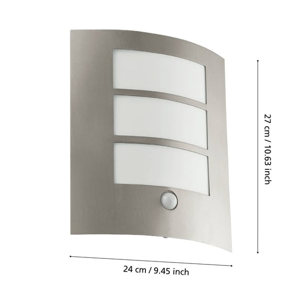 Nástenné vonkajšie svietidlo (výška 26 cm) CITY – EGLO-image-3