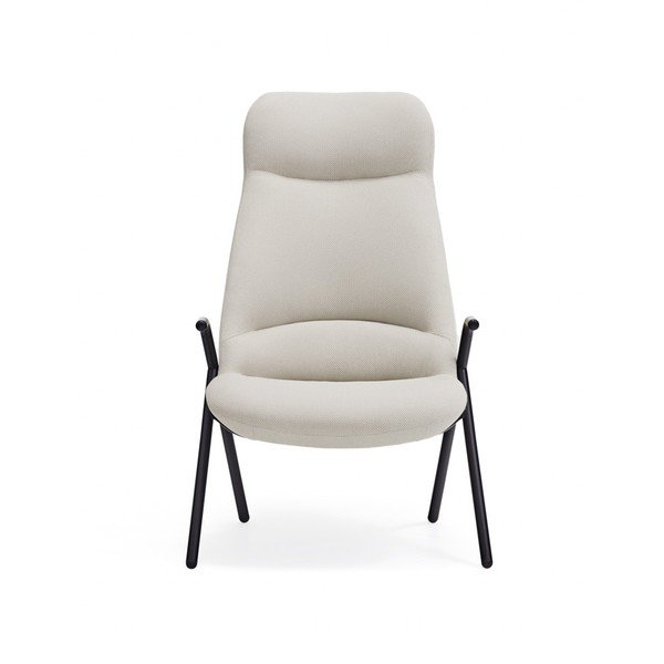 Biele kreslo Teulat Dins, výška 114 cm-image-2