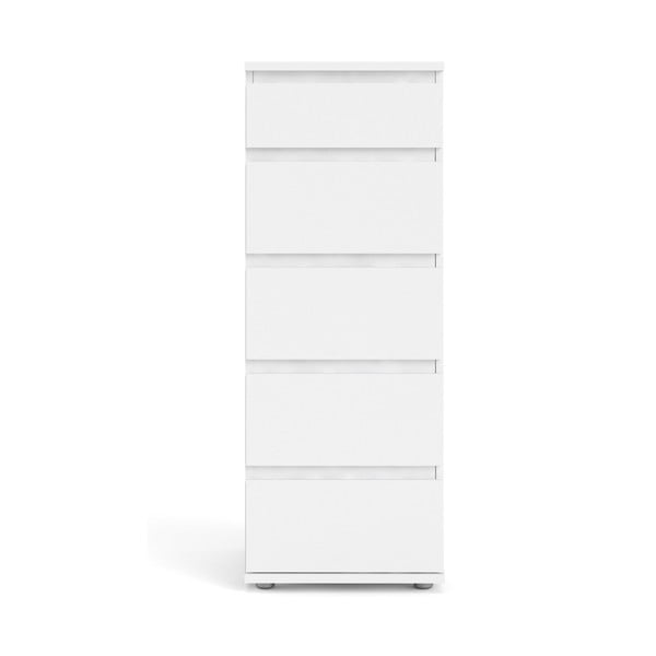 Biela vysoká komoda 40x107 cm Nova – Tvilum