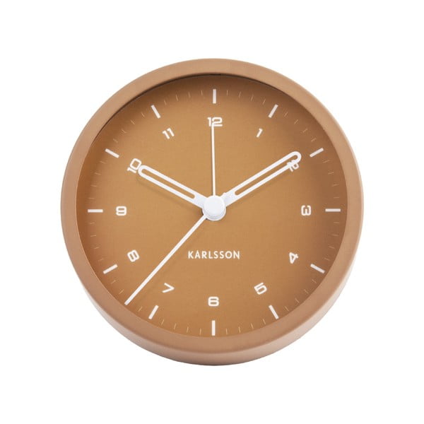 Karamelovohnedý budík Karlsson Tinge, ø 9 cm-image-2