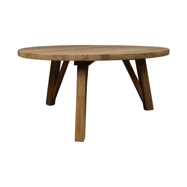 Konferenčný stolík z teakového dreva HSM Collection India, Ø 85 cm