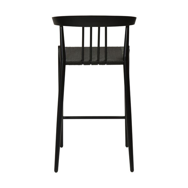 Čierna barová stolička DAN-FORM Denmark Sava, výška 91,5 cm-image-3