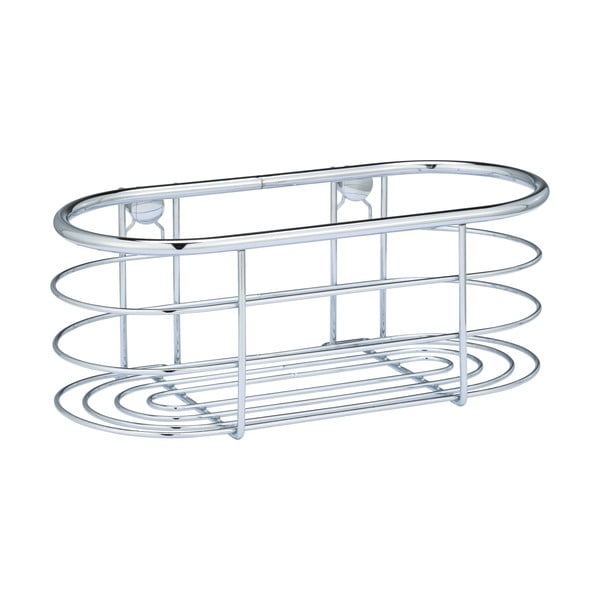 Strieborná sprchová polica Wenko Trestina, 26 x 11 cm-image-2