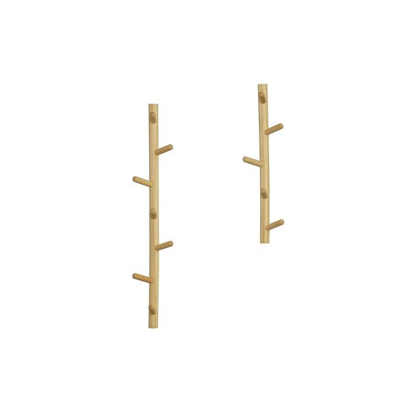 Nástenný vešiak z borovicového dreva v prírodnej farbe Marrit - WOOOD-image-4