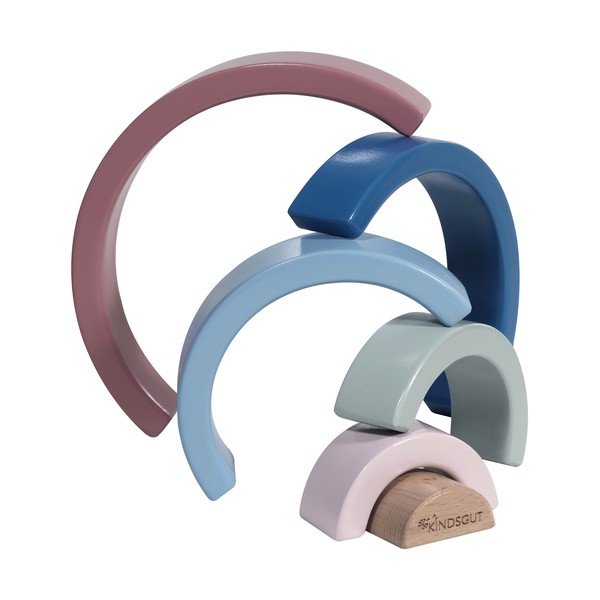 Drevená skladacia hračka Kindsgut Rainbow-image-4