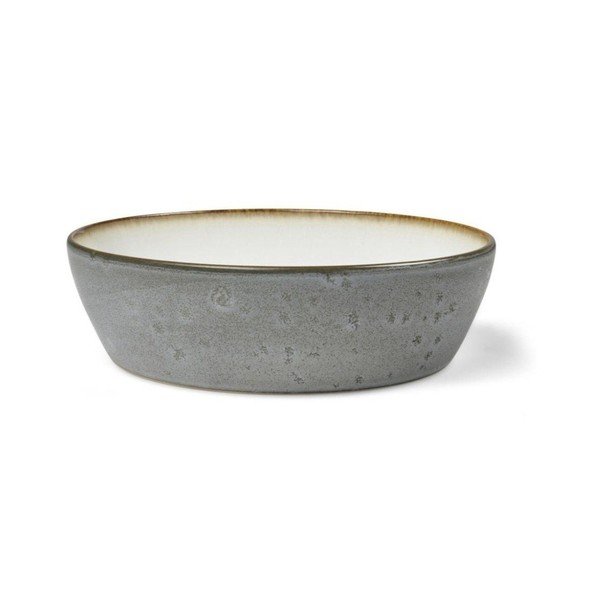 Biela/zelená kameninová miska Gastro Grey/Cream – Bitz