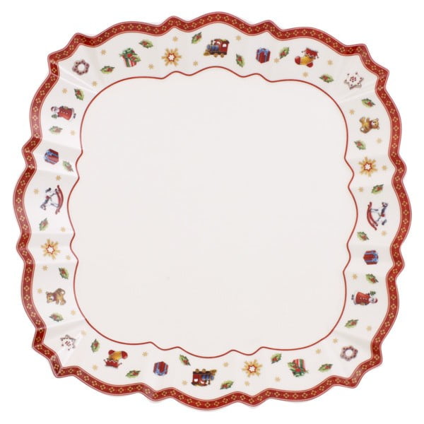 Biely porcelánový tanier s vianočným motívom Villeroy & Boch, ø 26,5 cm