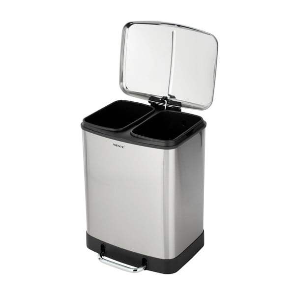 Odpadkový kôš na triedený odpad z nerezovej ocele 24 l Studio Duo – Wenko-image-3