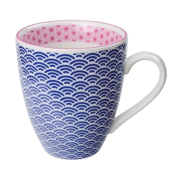 Modro-ružový porcelánový hrnček Tokyo Design Studio Wave