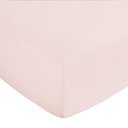 Ružová napínacia plachta z bavlneného saténu 150x200 cm Cotton Sateen – Bianca