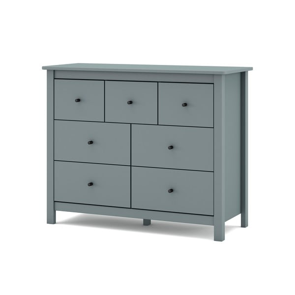 Komoda sivozelená z borovicového dreva 110x80x40 cm Misti – Marckeric-image-3