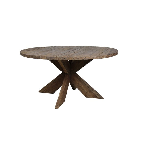 Jedálenský stôl z teakového dreva HSM Collection Rose, priemer 150 cm
