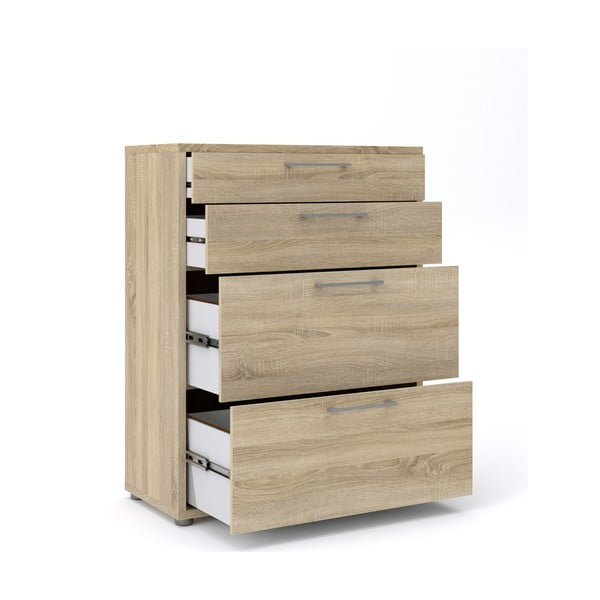 Modulárna knižnica v dekore duba v prírodnej farbe 89x113 cm Prima – Tvilum-image-2