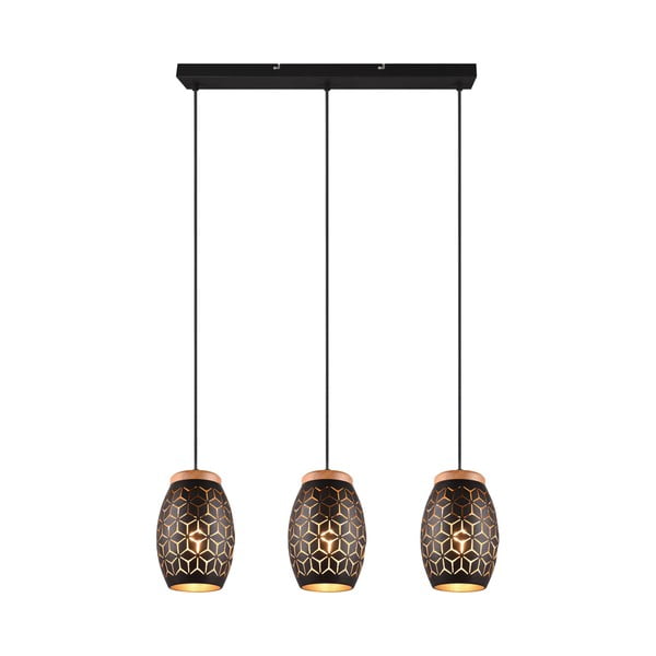 Čierne závesné svietidlo ø 15 cm Bidar – Reality-image-1