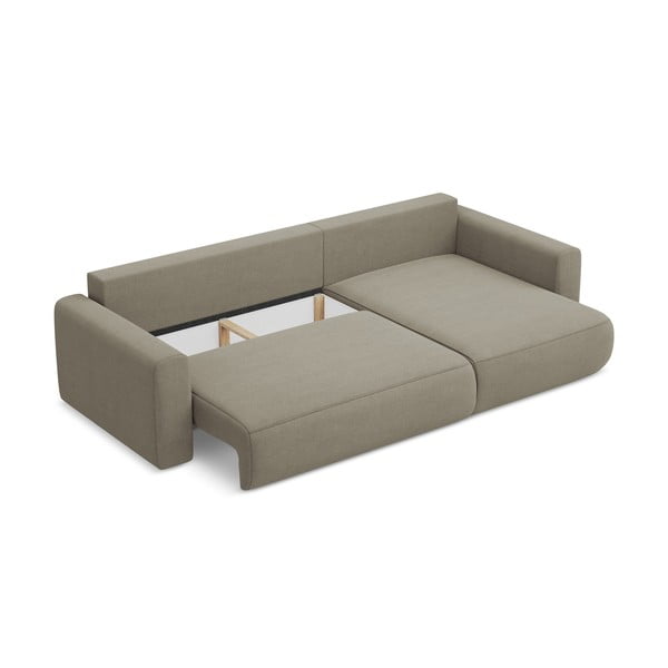 Svetlohnedá rozkladacia/s úložným priestorom rohová pohovka (pravý roh/s leňoškou) Kapua – Makamii-image-3