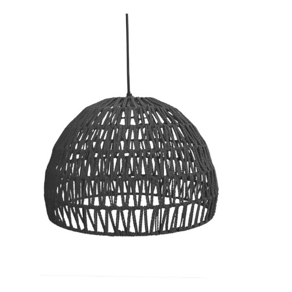 Čierne stropné svietidlo LABEL51 Rope, ⌀ 50 cm