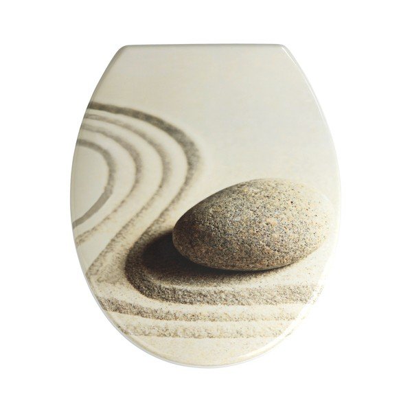 WC sedadlo s jednoduchým zatváraním Wenko Sabbia, 44,5 × 37,5 cm