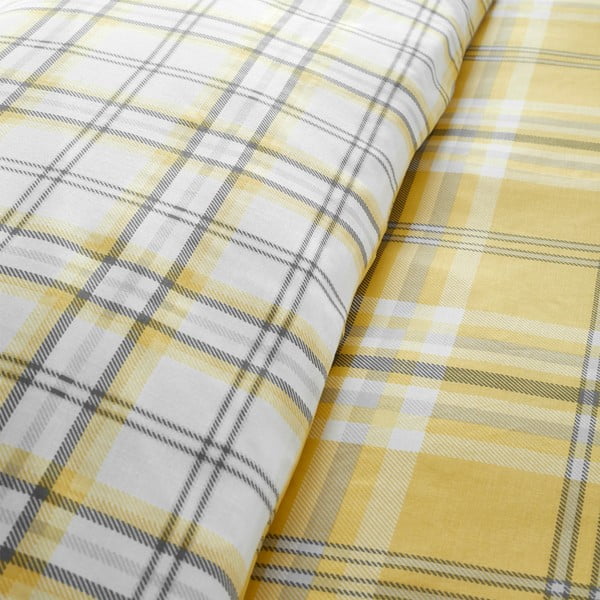 Žlté obliečky na dvojlôžko Catherine Lansfield Lausanne, 200 x 200 cm-image-2