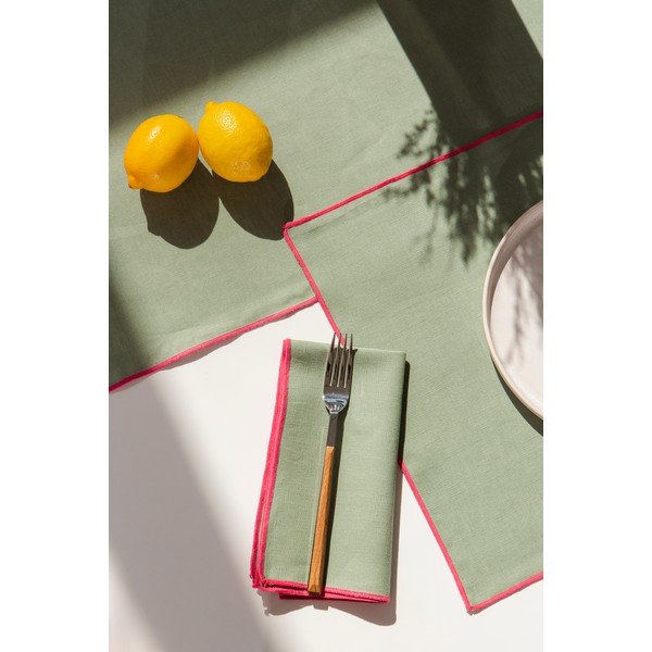 Ľanové obrúsky v súprave 4 ks Contrast Edge – Really Nice Things-image-2