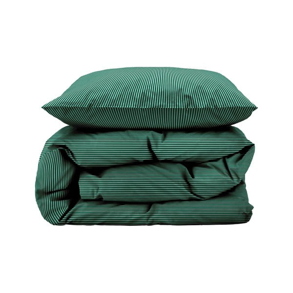 Zelené bavlnené predĺžené obliečky na jednolôžko 140x220 cm Cheerful – Södahl