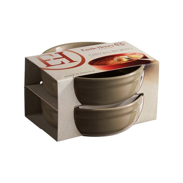 Sada 2 feniklovosivých zapekacích misiek na crème brûlée Emile Henry-image-1