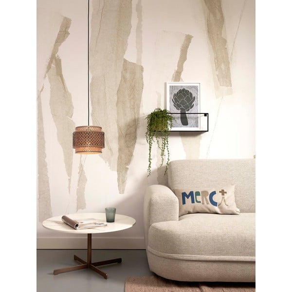 Závesné svietidlo s bambusovým tienidlom v čierno-prírodnej farbe ø 25 cm Bhutan – Good&amp;Mojo-image-4