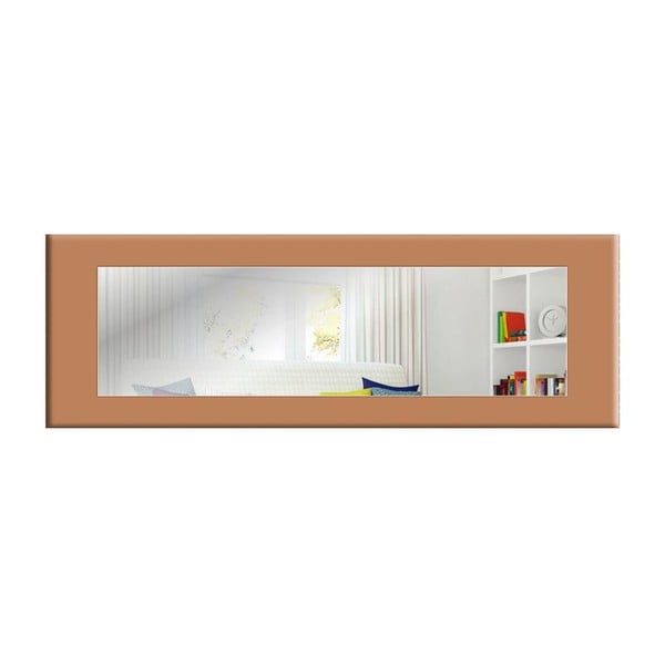 Nástenné zrkadlo s oranžovohnedým rámom Oyo Concept Eve, 120 x 40 cm