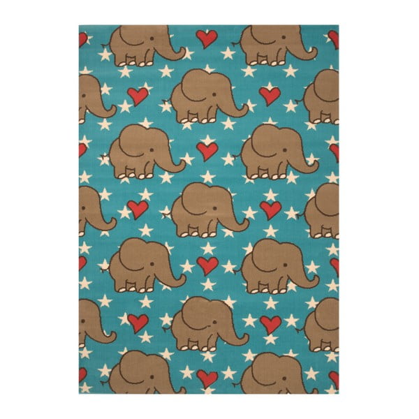 Detský koberec Zala Living Elephant, 140 × 200 cm