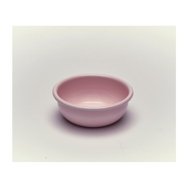 Ružová smaltovaná miska Kapka Back To Basics, Ø 11,6 cm