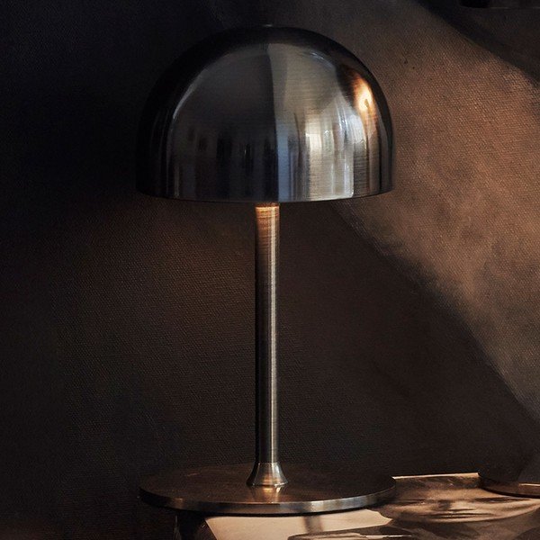 Tmavosivá LED stolová lampa na diaľkové ovládanie s kovovým tienidlom (výška 22 cm) Tim – Sirius-image-2