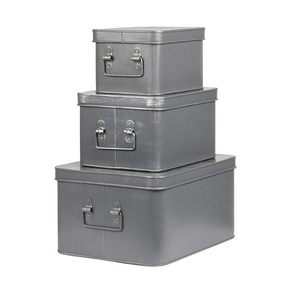 Kovový úložný box LABEL51 Media, šírka 35 cm-image-1