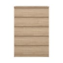 Komoda v dekore duba v prírodnej farbe 77x111x50 cm Naia – Tvilum