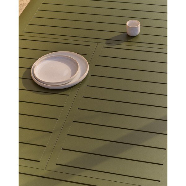 Kovový záhradný jedálenský stôl 100x205 cm Brela – Kave Home-image-3