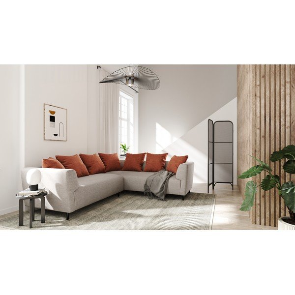 Sivobéžová rohová pohovka Ghado Nosto , pravý roh-image-1