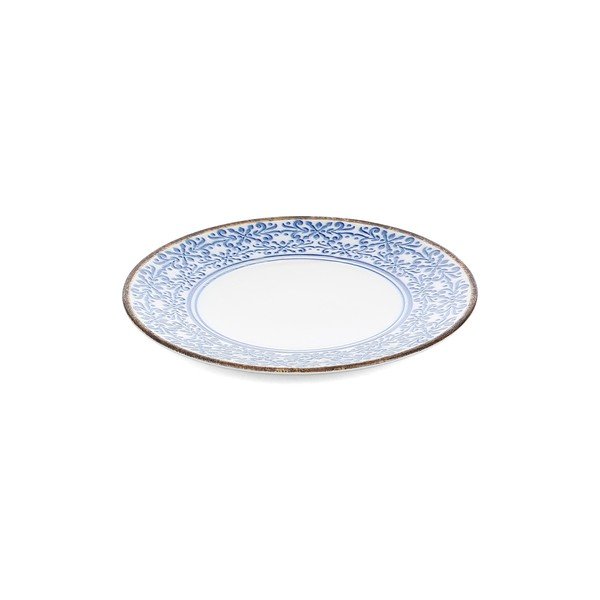 Biely/modrý dezertný porcelánový tanier ø 21 cm Azul – BonBistro-image-2