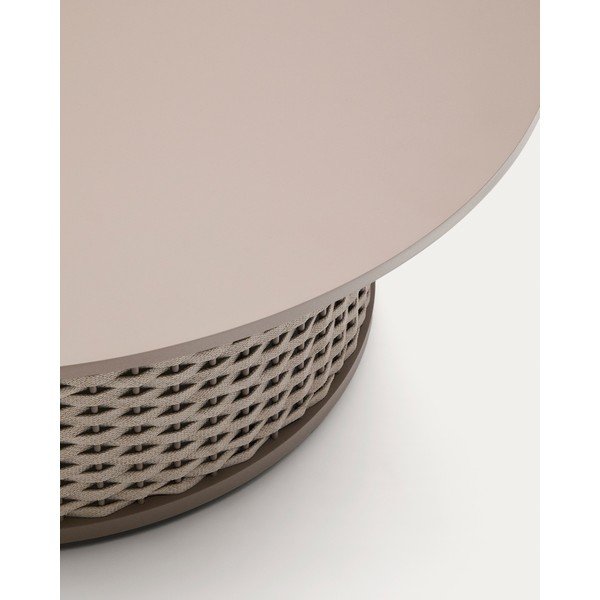 Kovový okrúhly Záhradný konferenčný stolík ø 99 cm Sedalis – Kave Home-image-4