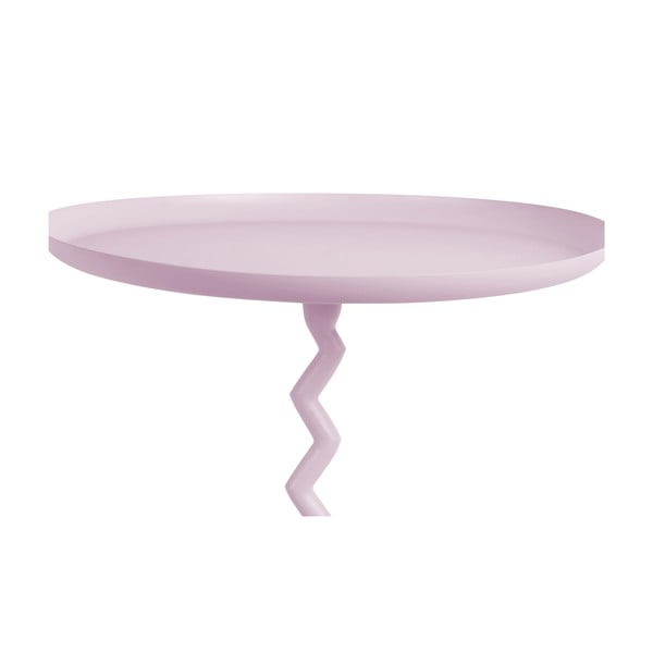 Kovový okrúhly odkladací stolík ø 40 cm Zig Zag – Leitmotiv-image-1