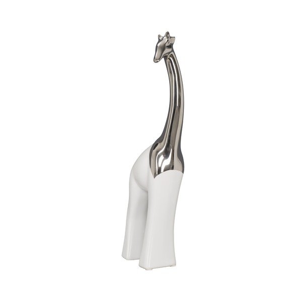 Biela keramická dekoratívna soška Mauro Ferretti Giraffa, výška 35 cm-image-2