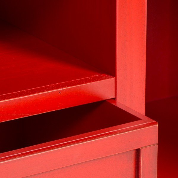 Červený TV stolík Crido Consulting Credenza-image-1