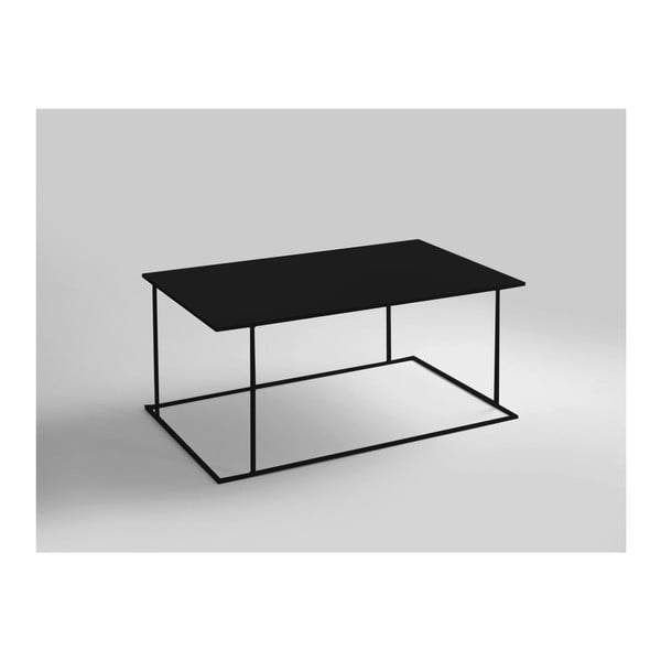 Čierny konferenčný stolík Custom Form Walt, dĺžka 100 cm
