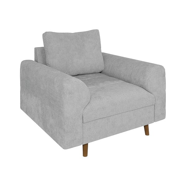 Svetlosivé kreslo Ariella – Ropez