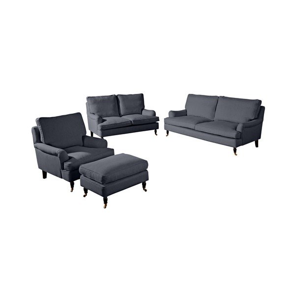 Antracitovosivé kreslo Max Winzer Passion-image-1