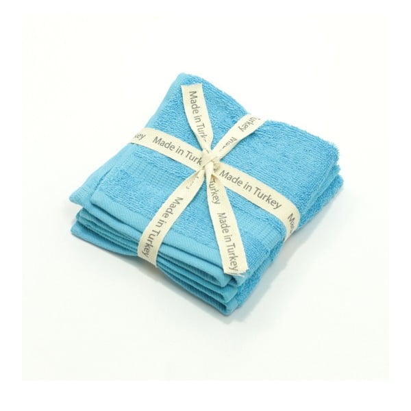 Tyrkysový bavlnený uterák My Home Plus Guest, 33 × 33 cm