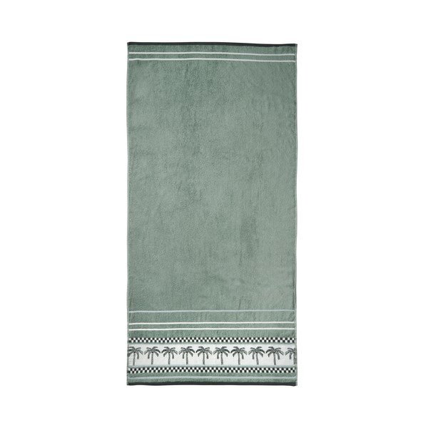 Zelená bavlnená plážová osuška 90x180 cm Palm Trees – Catherine Lansfield