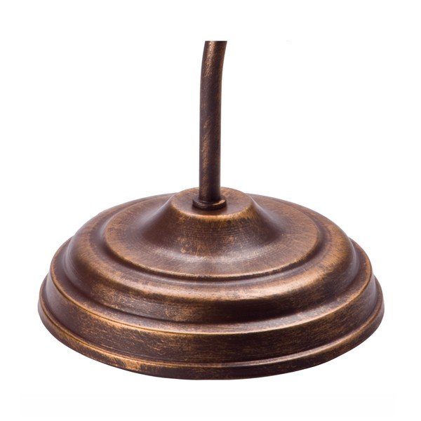 Bielo-hnedá stolová lampa so skleneným tienidlom (výška 39 cm) Retro Ii – LAMKUR-image-4