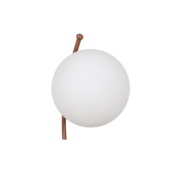 Stolová lampa v bielo-bronzovej farbe so skleneným tienidlom (výška 43 cm) Yay – Opviq lights-image-4