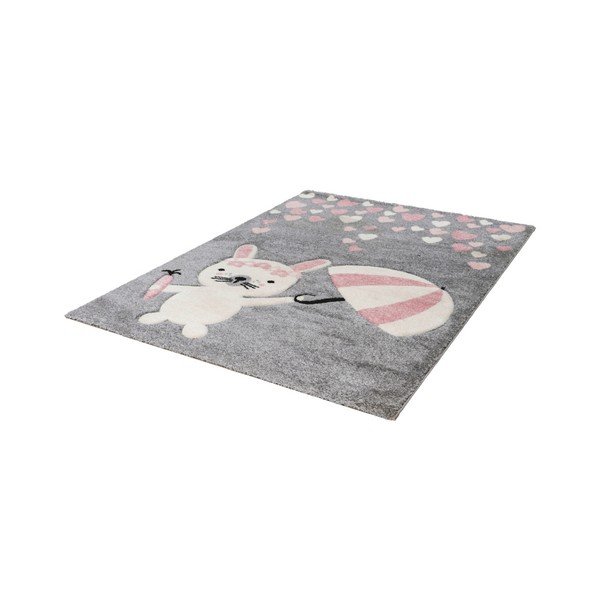 Sivý detský koberec Kayoom Déšť, 80 x 150 cm-image-1